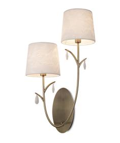 Andrea Antique Brass Wall Lights Mantra Armed Wall Lights Andrea Antique Brass Wall Lights Mantra Armed Wall Lights